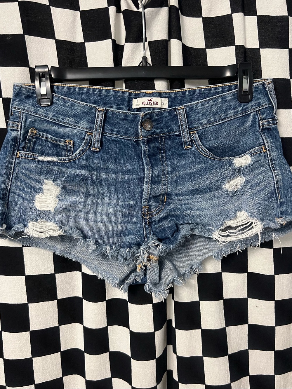 Hollister Co. Micro Mini Distressed Shorts